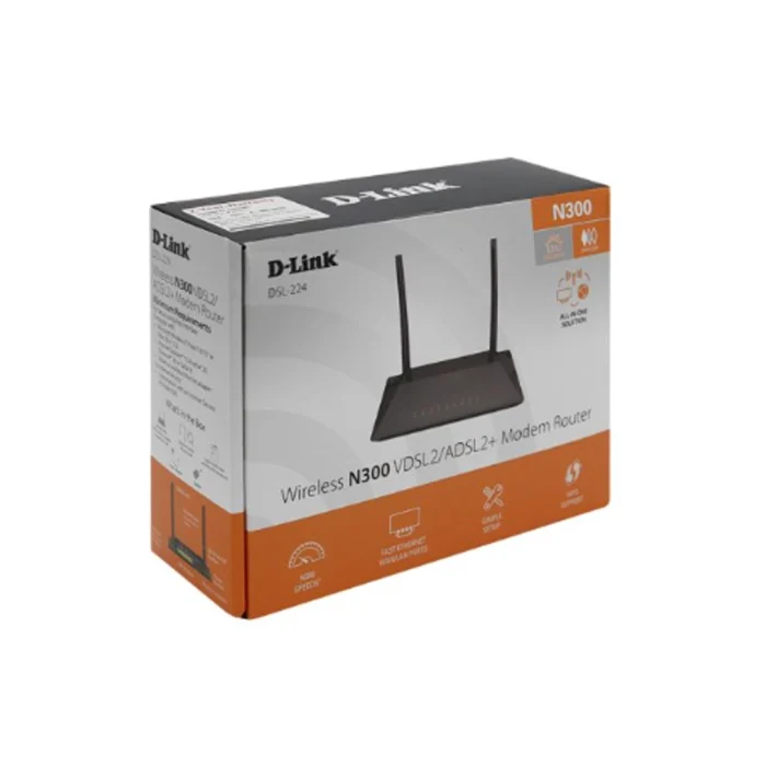 مودم روتر بی سیم ADSL2 Plus و VDSL2 دی لینک مدل DSL-224 - Image 4